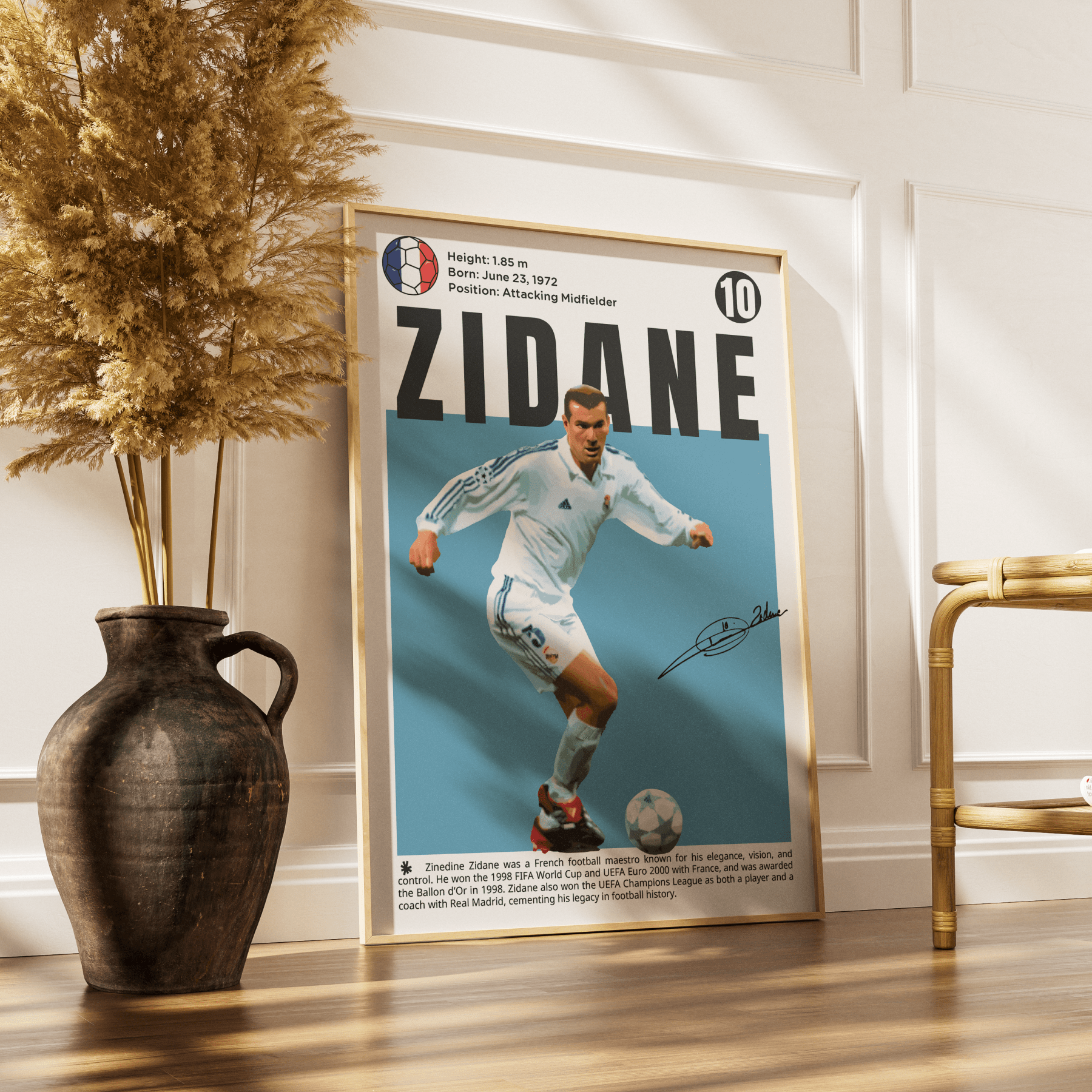 Zidane Football Posters - 98typesFootball Posters