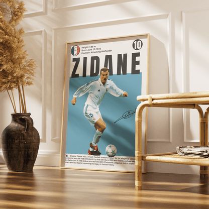 Zidane Football Posters - 98typesFootball Posters