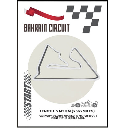 Bahrain Circuit F1 Posters - 98typesFormula One posters