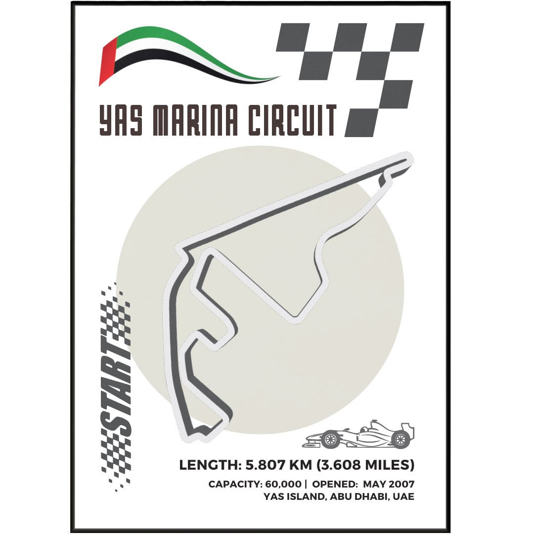 Yas Marina Circuit F1 posters - 98typesFormula One posters
