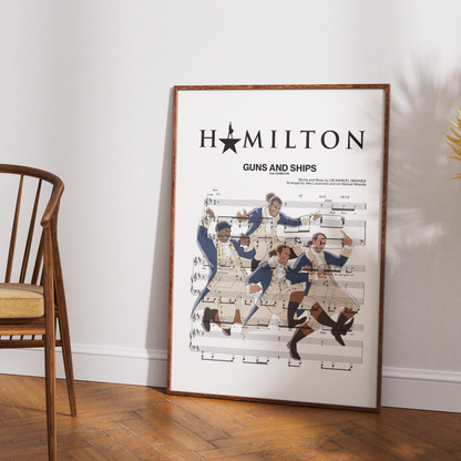 Hamilton – Guns and Ships Broadway Musical Poster - 98types