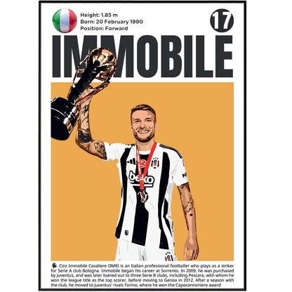 Ciro Immobile Football Poster