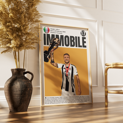 Ciro Immobile Football Poster