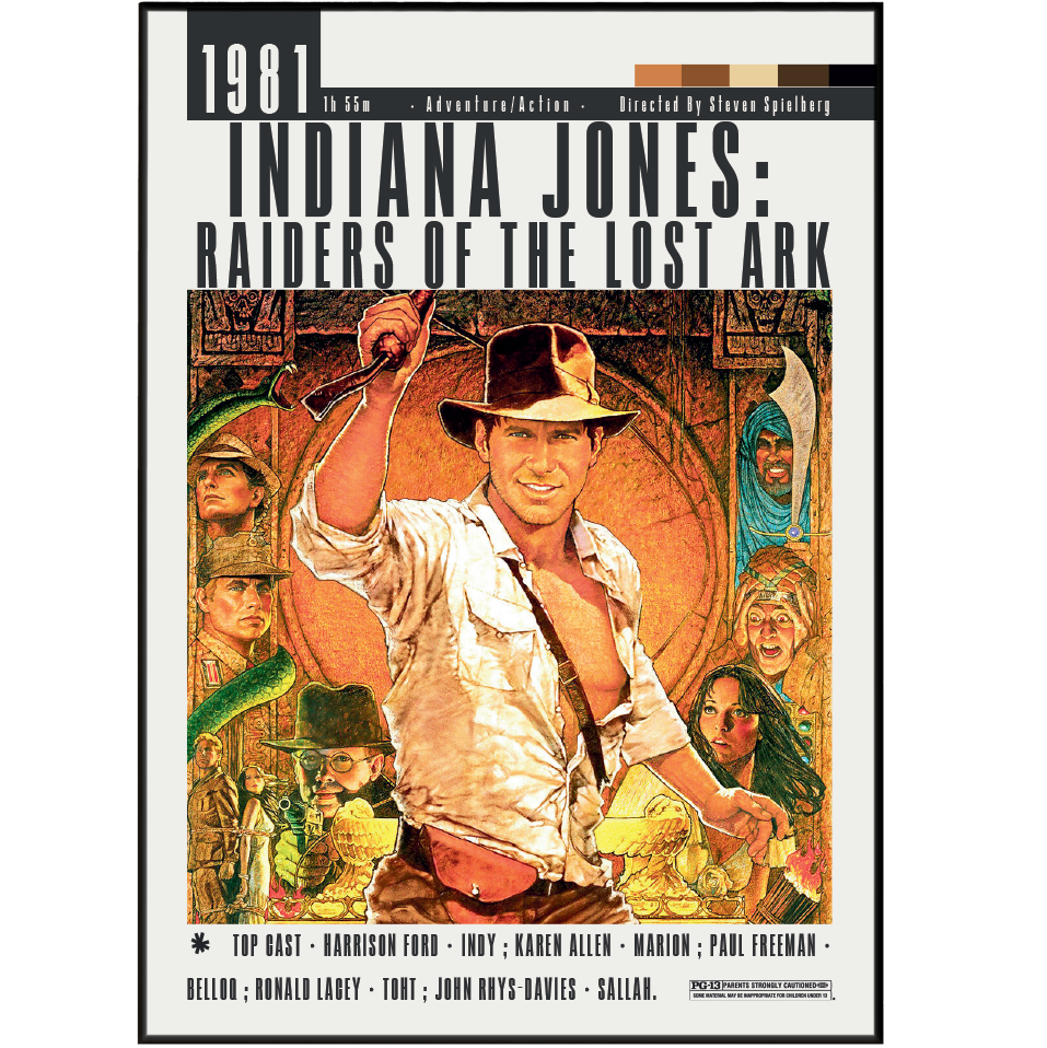 Indiana Jones Raiders of the Lost Ark (1981) Movie Poster