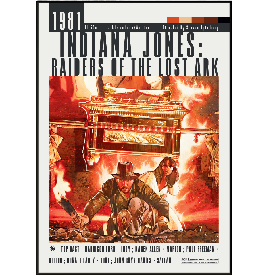 Indiana Jones Raiders of the Lost Ark (1981) Movies Poster