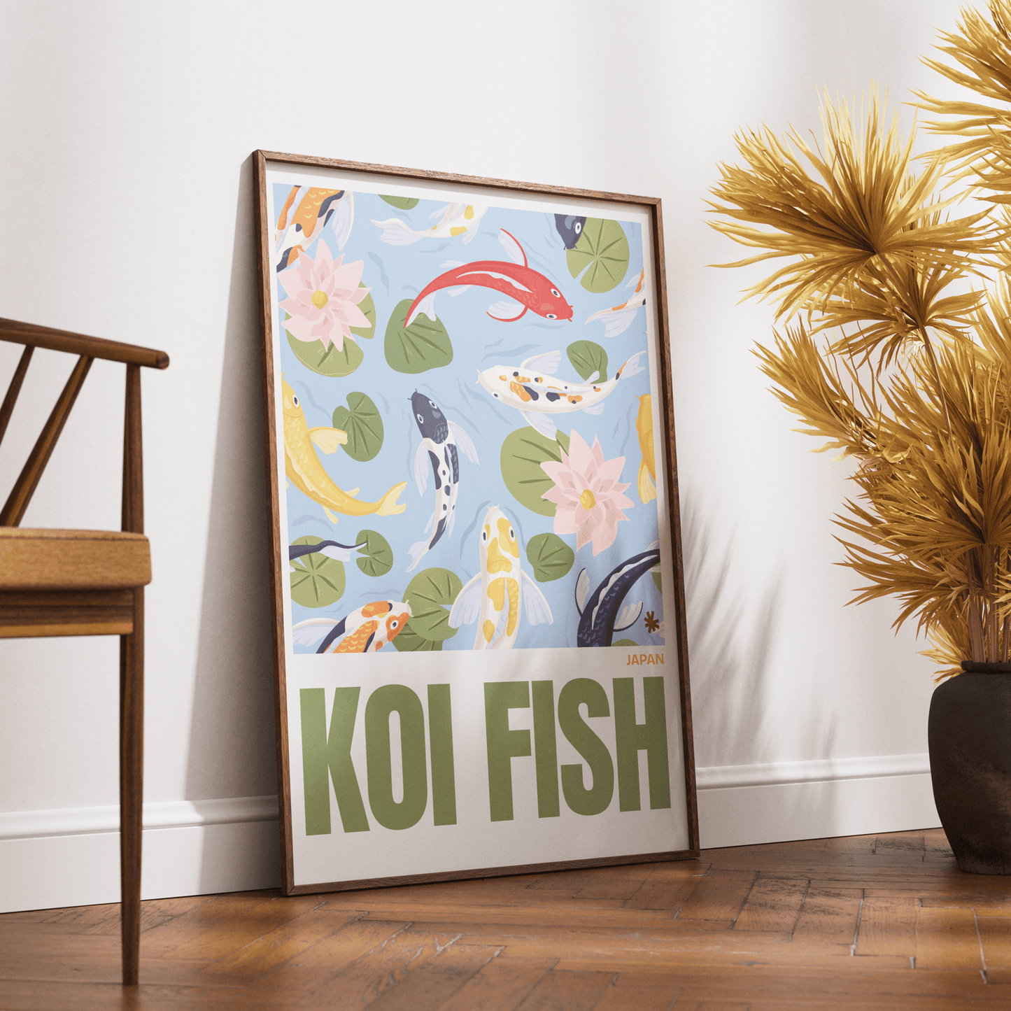 Koi Fish Poster - 98typesJapanese Art Collection