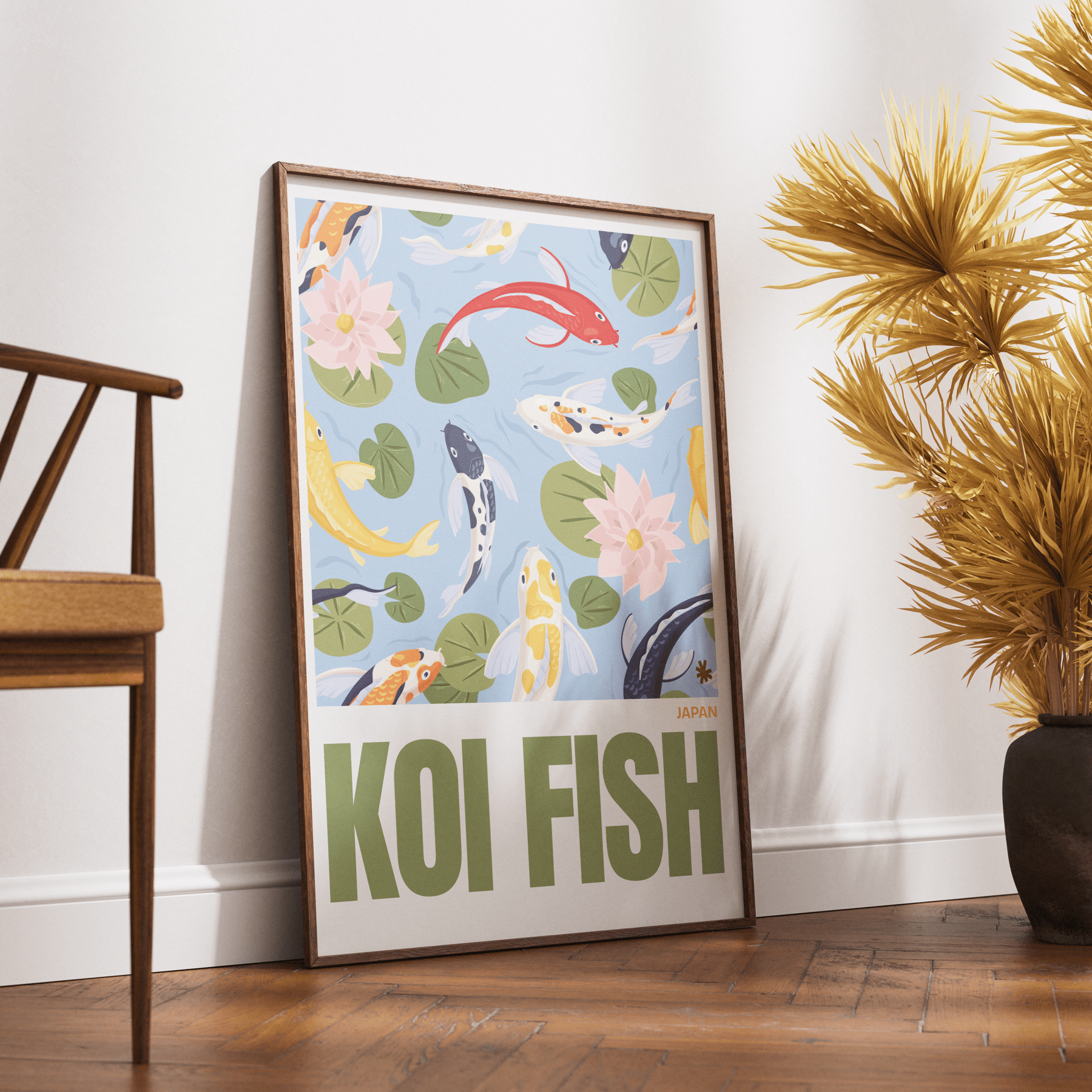 Koi Fish Poster - 98typesJapanese Art Collection