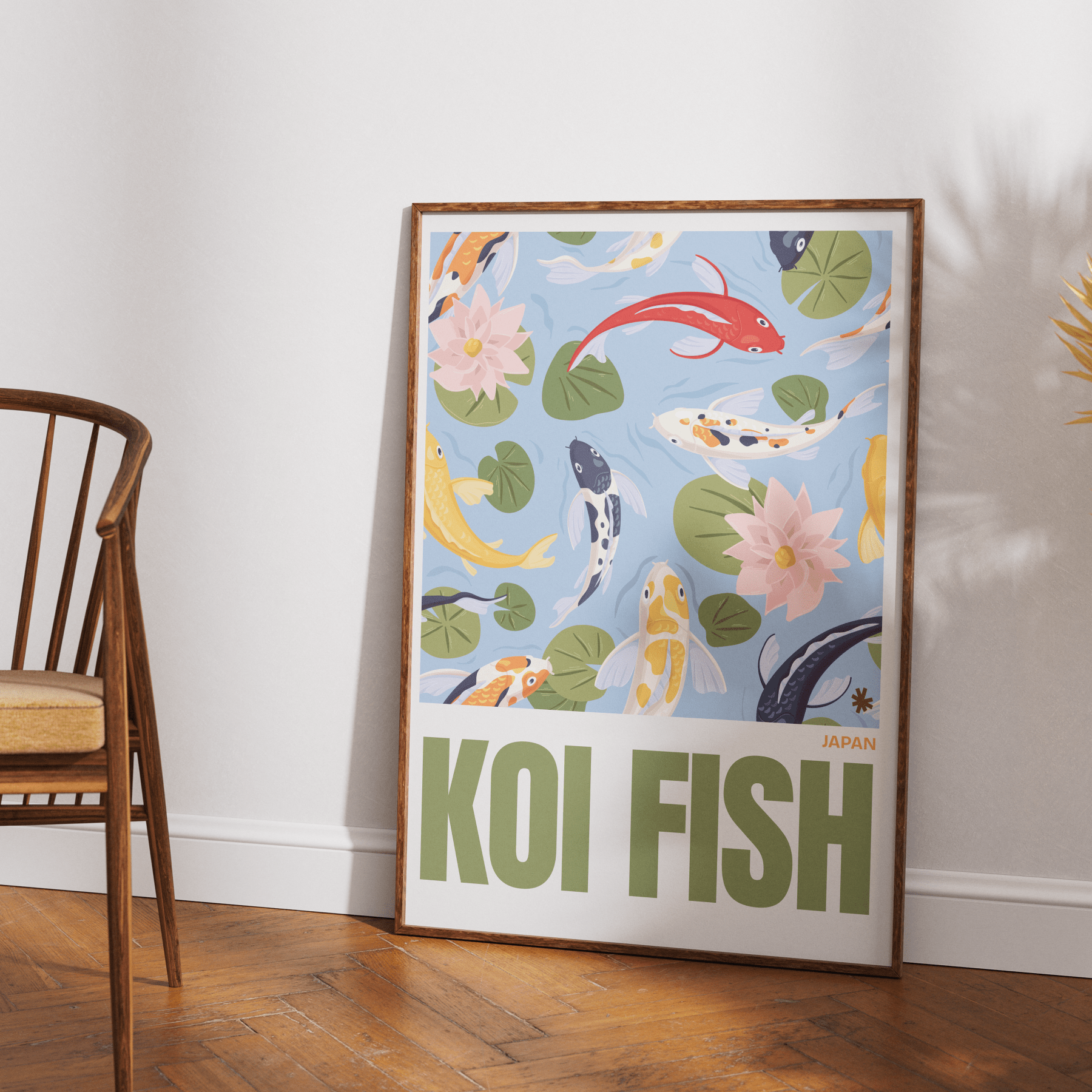 Koi Fish Poster - 98typesJapanese Art Collection