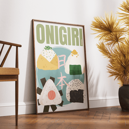 Onigiri Posters - 98typesJapanese Art Collection