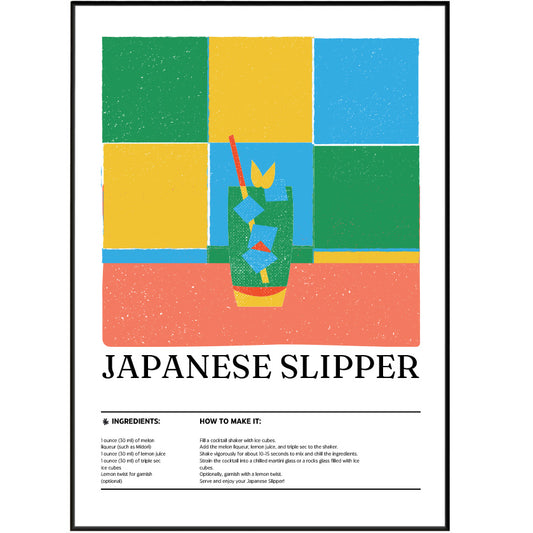 Japanese Slipper Cocktail Posters