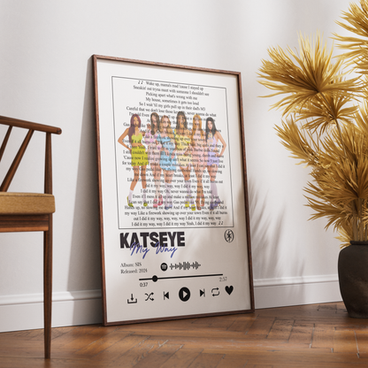 KATSEYE “My Way” Lyrics Wall Art Print