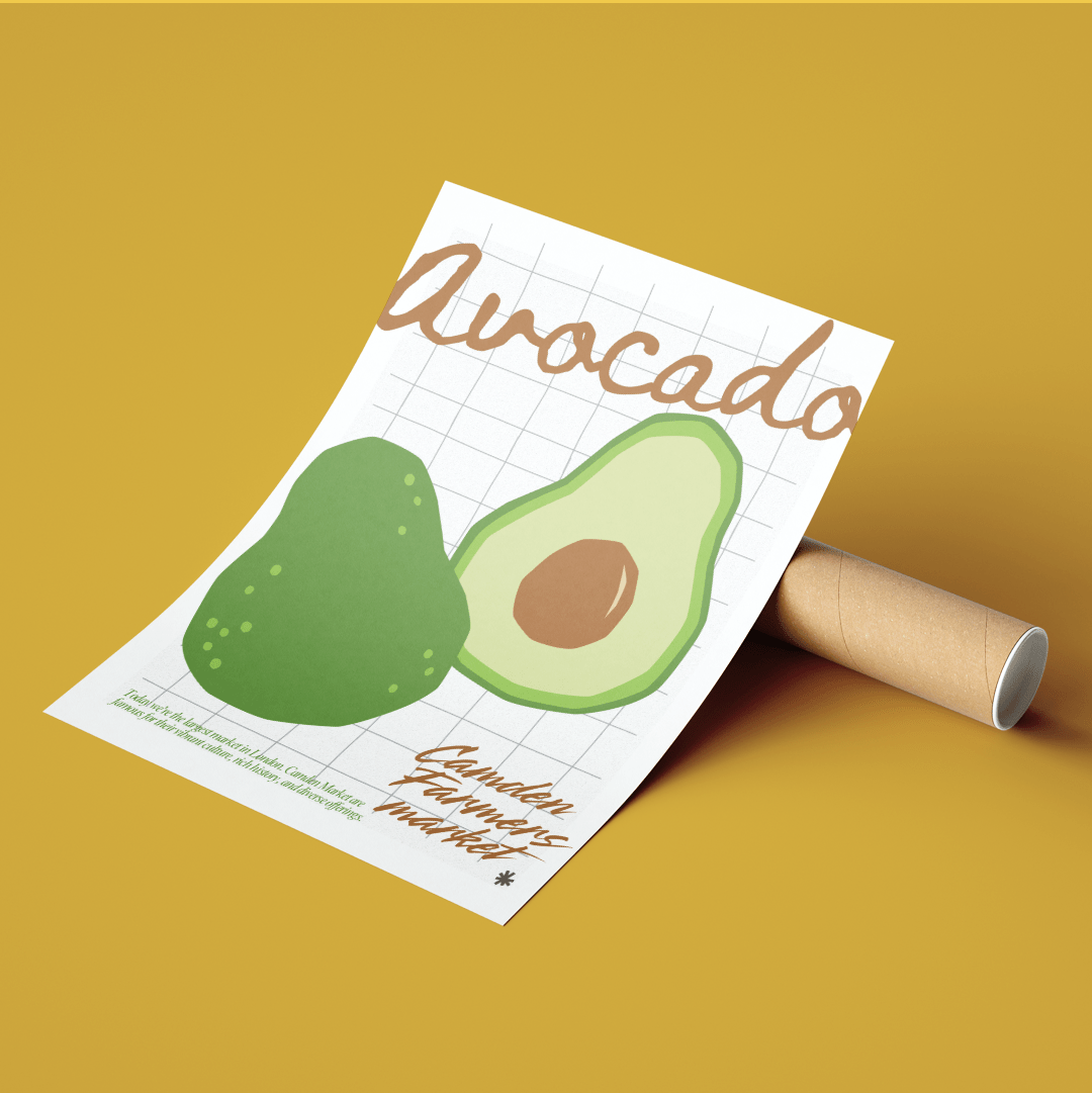 Avocado Kitchen wall art Posters - 98typeskitchen Poster Wall Art