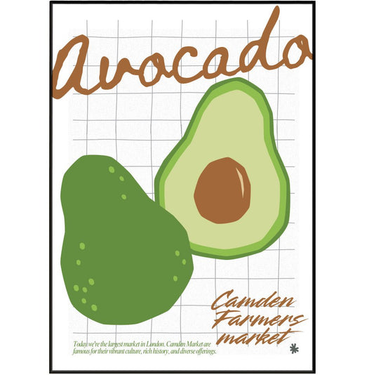 Avocado Kitchen wall art Posters - 98typeskitchen Poster Wall Art