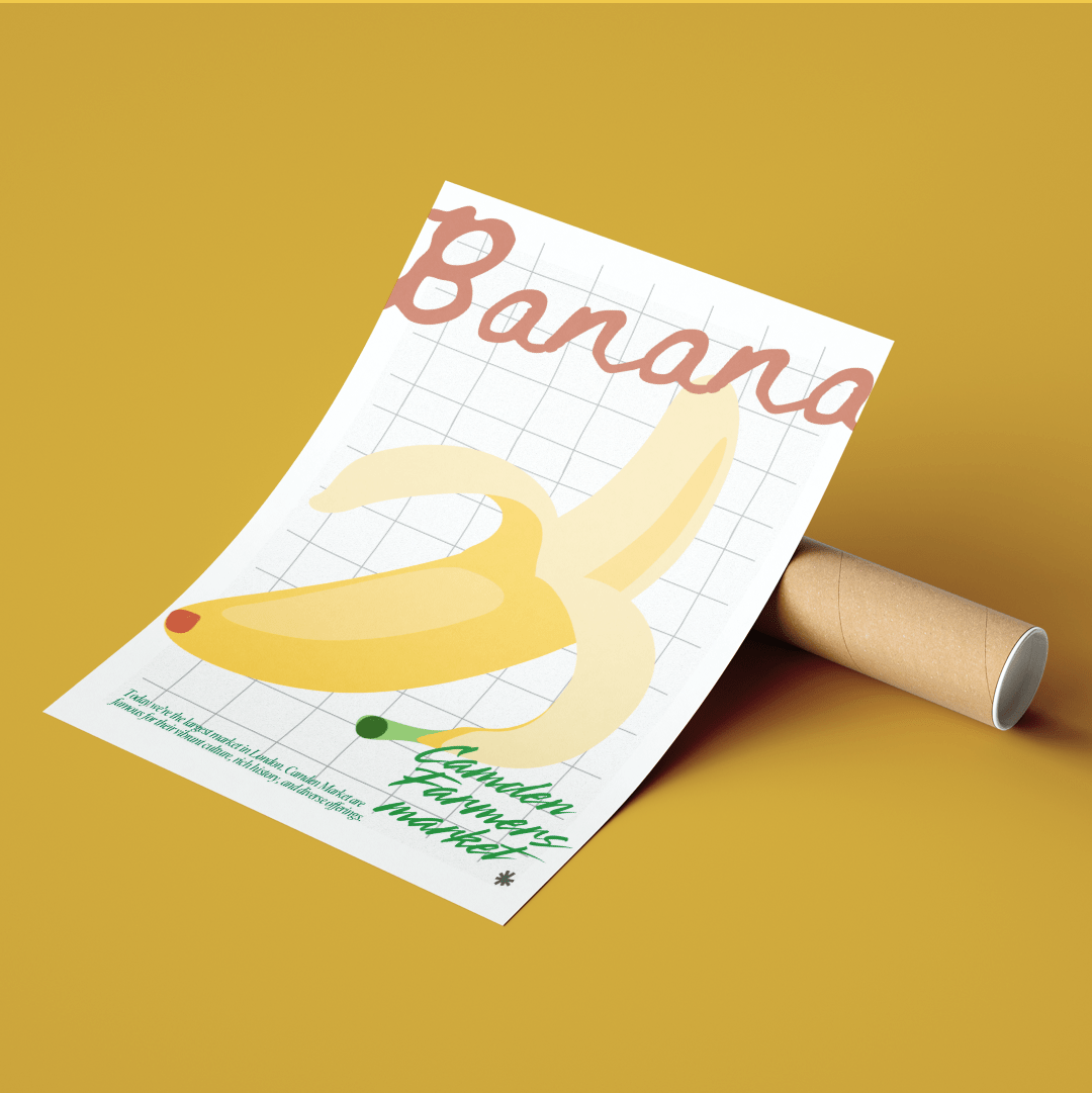 Banana Kitchen wall art Posters - 98typeskitchen Poster Wall Art