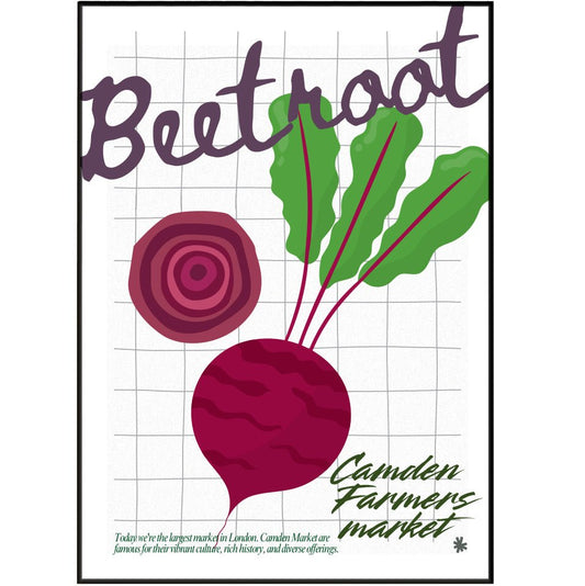 Beetroot Kitchen wall art Posters - 98typeskitchen Poster Wall Art