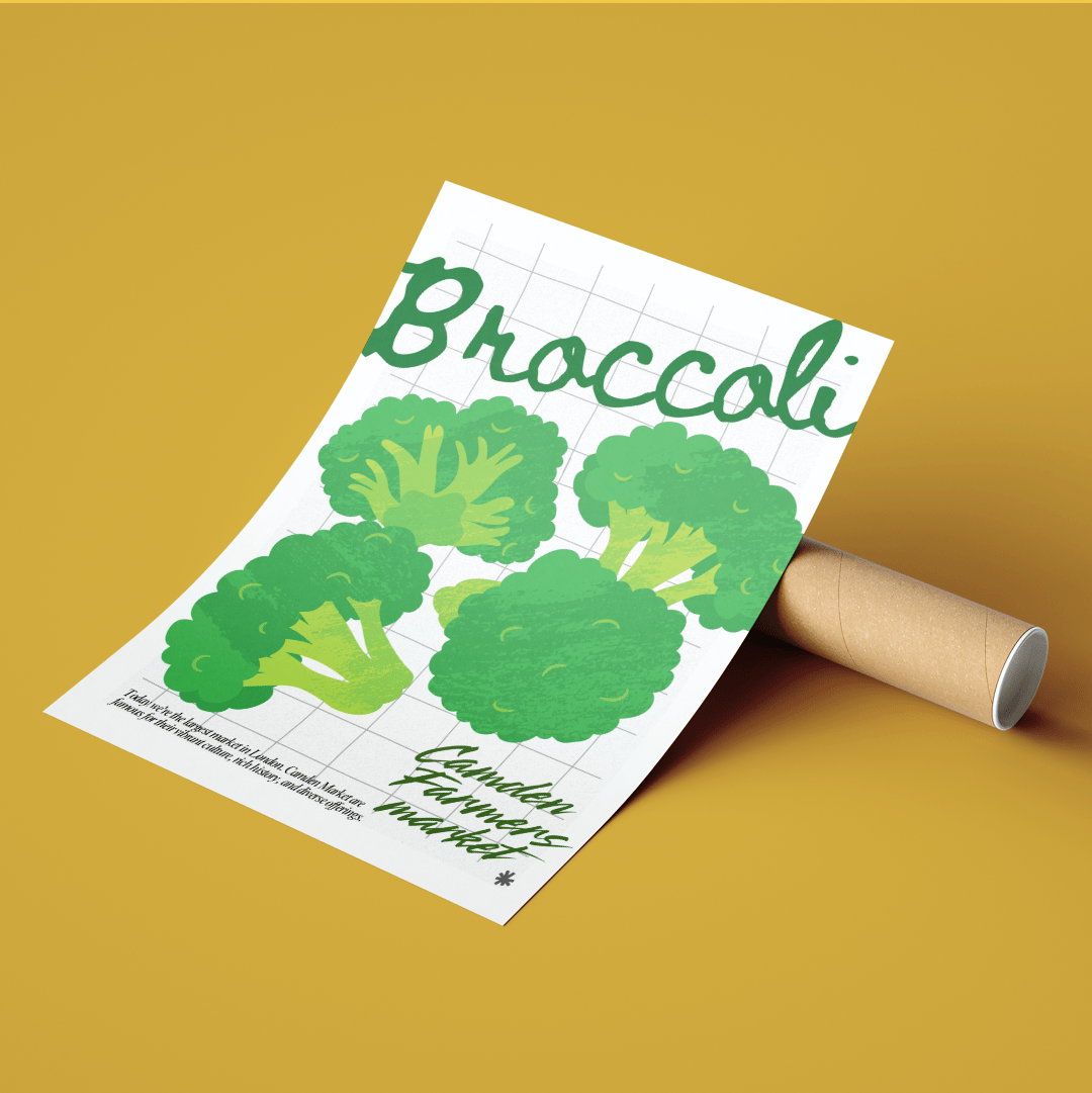 Broccoli Kitchen wall art Posters - 98typeskitchen Poster Wall Art