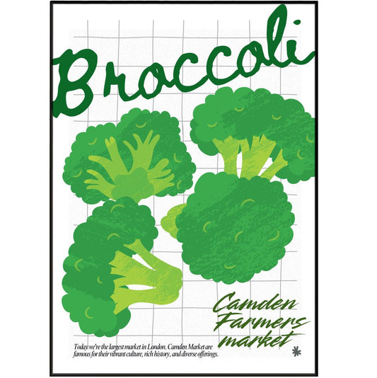 Broccoli Kitchen wall art Posters - 98typeskitchen Poster Wall Art