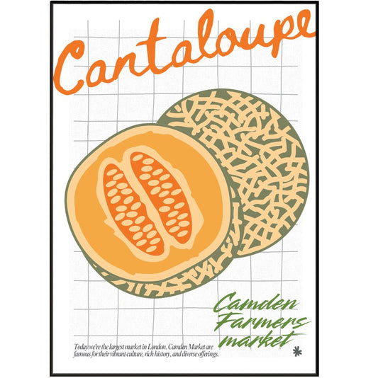 Cantaloupe Kitchen wall art Posters - 98typeskitchen Poster Wall Art
