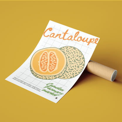 Cantaloupe Kitchen wall art Posters - 98typeskitchen Poster Wall Art