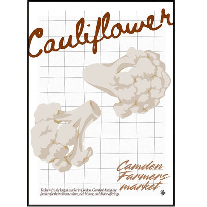 Cauliflower Kitchen wall art Posters - 98typeskitchen Poster Wall Art