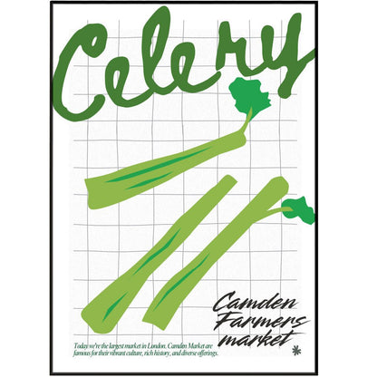 Celery Kitchen wall art Posters - 98typeskitchen Poster Wall Art