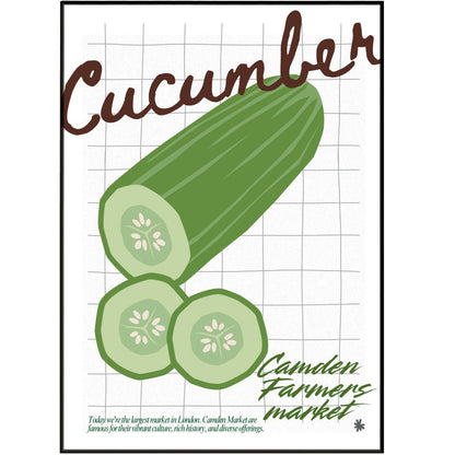Cucumber Kitchen wall art Posters - 98typeskitchen Poster Wall Art