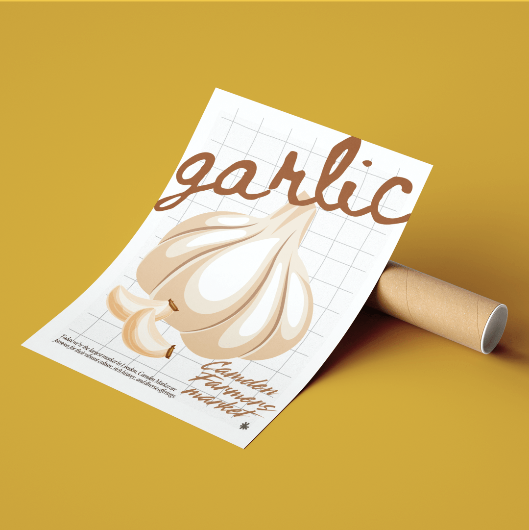Garlic Kitchen wall art Posters - 98typeskitchen Poster Wall Art