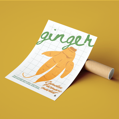 Ginger Kitchen wall art Posters - 98typeskitchen Poster Wall Art