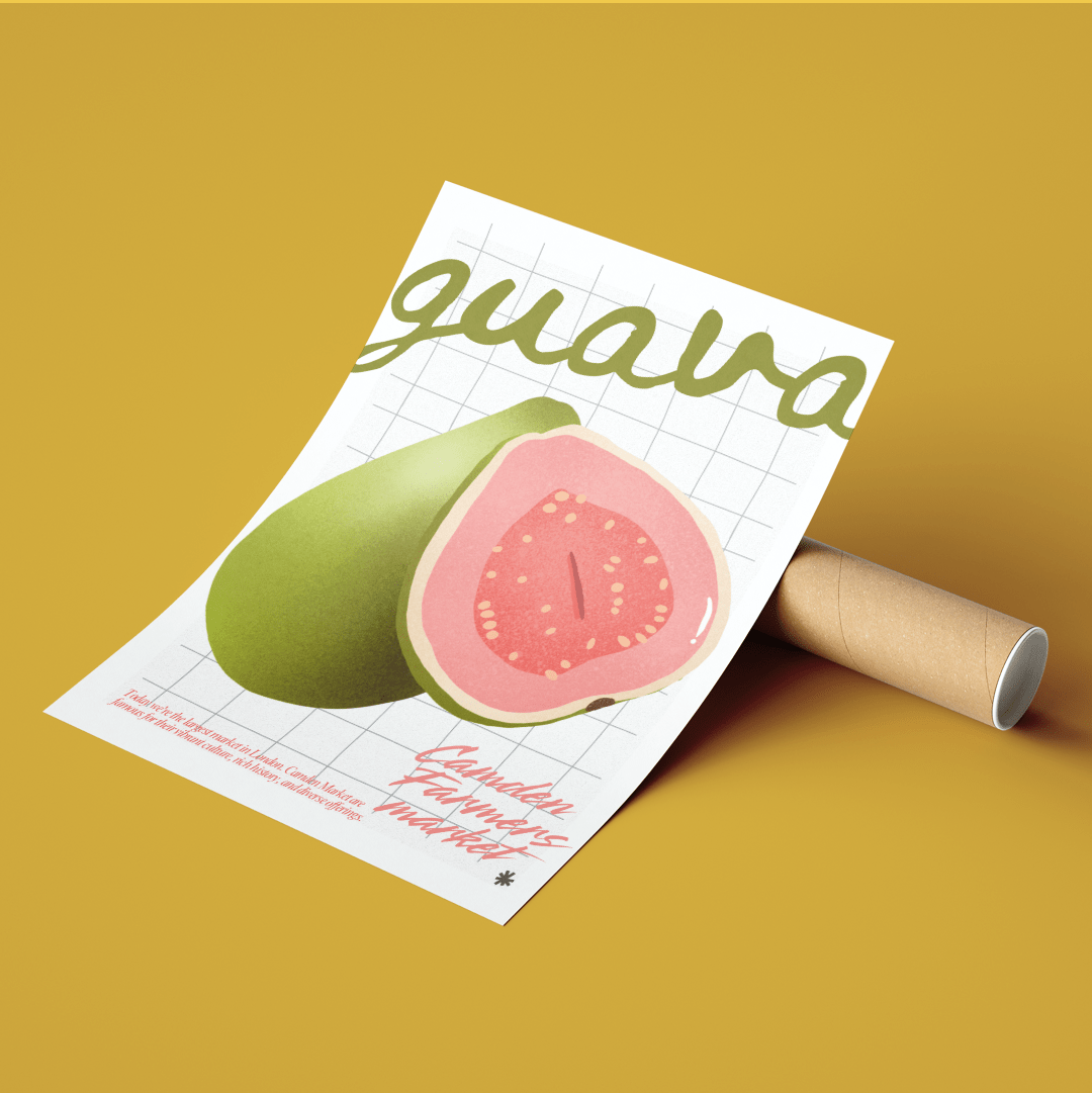 Guava Kitchen wall art Posters - 98typeskitchen Poster Wall Art