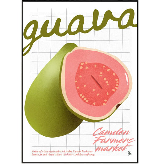 Guava Kitchen wall art Posters - 98typeskitchen Poster Wall Art