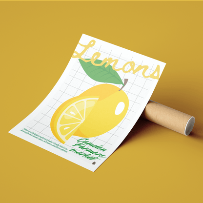 Lemons kitchen wall art posters - 98typeskitchen Poster Wall Art