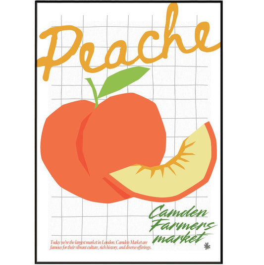 Peaches kitchen wall art posters - 98typeskitchen Poster Wall Art
