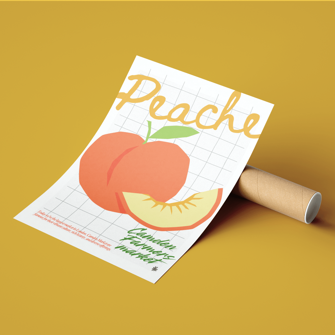 Peaches kitchen wall art posters - 98typeskitchen Poster Wall Art