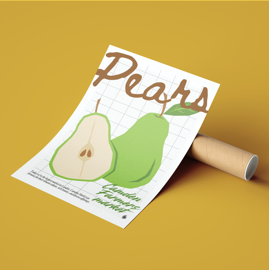 Pears kitchen wall art posters - 98typeskitchen Poster Wall Art