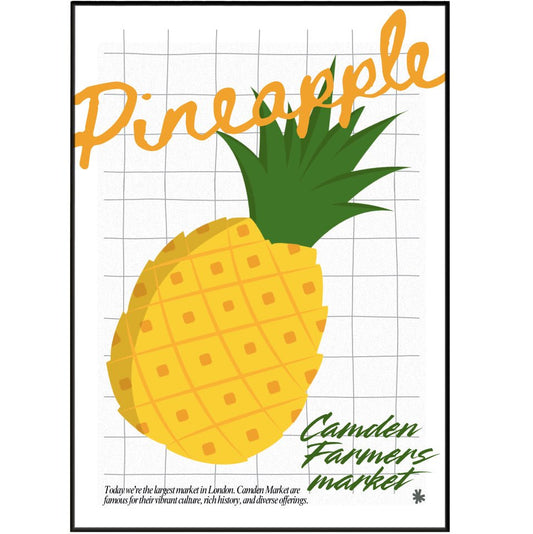 Pineapple kitchen wall art posters - 98typeskitchen Poster Wall Art