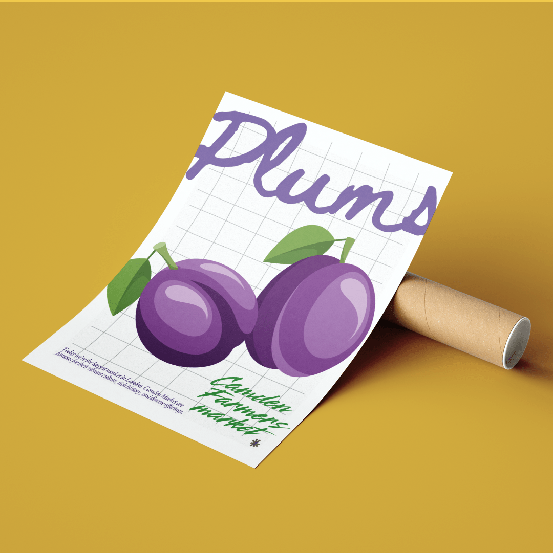 Plums kitchen wall art posters - 98typeskitchen Poster Wall Art