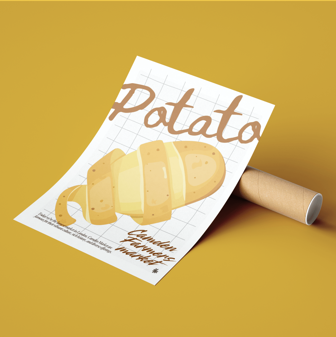 Potato kitchen wall art posters - 98typeskitchen Poster Wall Art