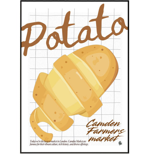Potato kitchen wall art posters - 98typeskitchen Poster Wall Art