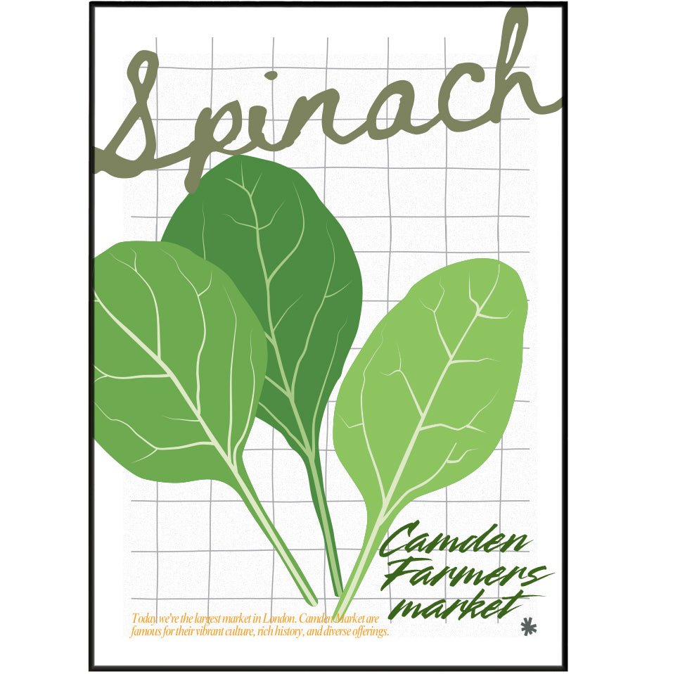 Spinach kitchen wall art posters - 98typeskitchen Poster Wall Art