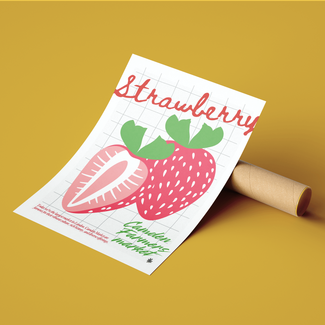 Strawberry kitchen wall art posters - 98typeskitchen Poster Wall Art