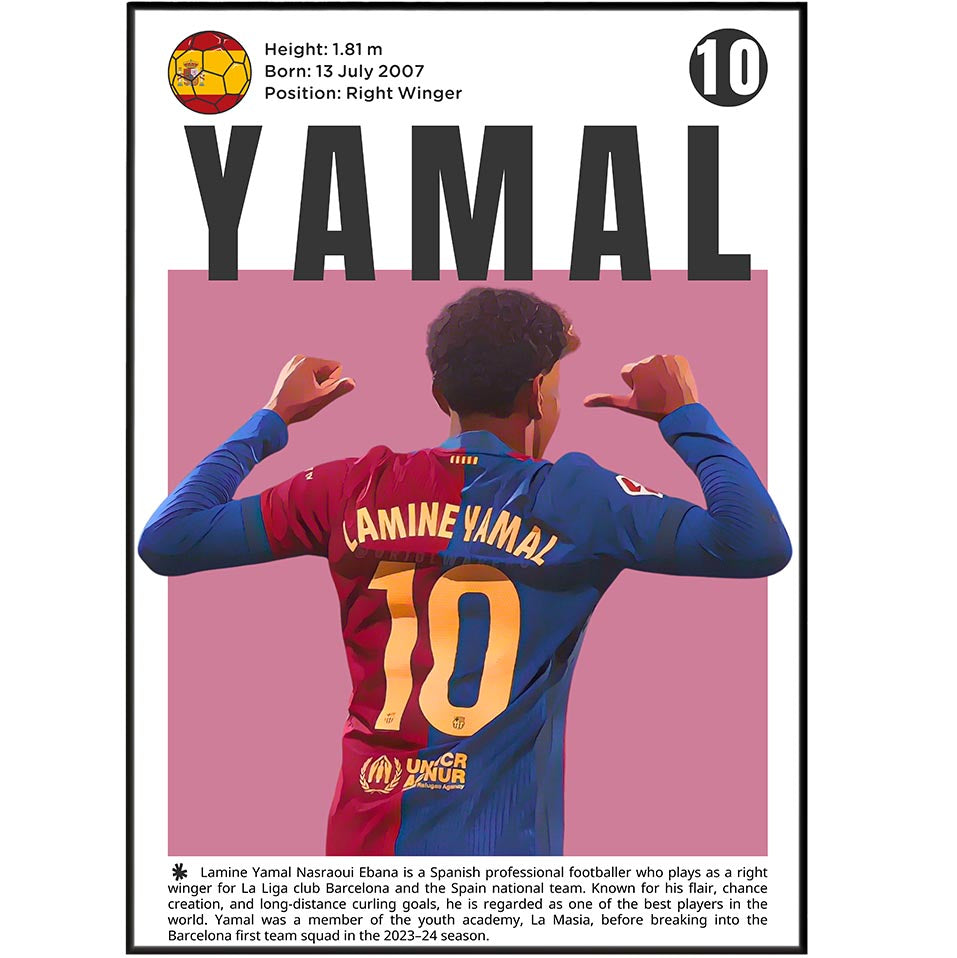 Lamine Yamal Football Posters