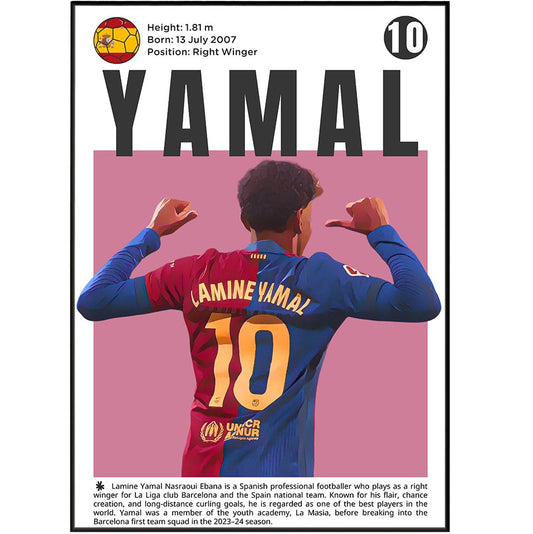 Lamine Yamal Football Posters
