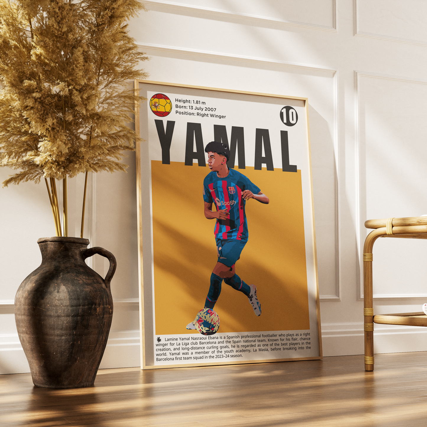 Yamal Lamine Football Poster
