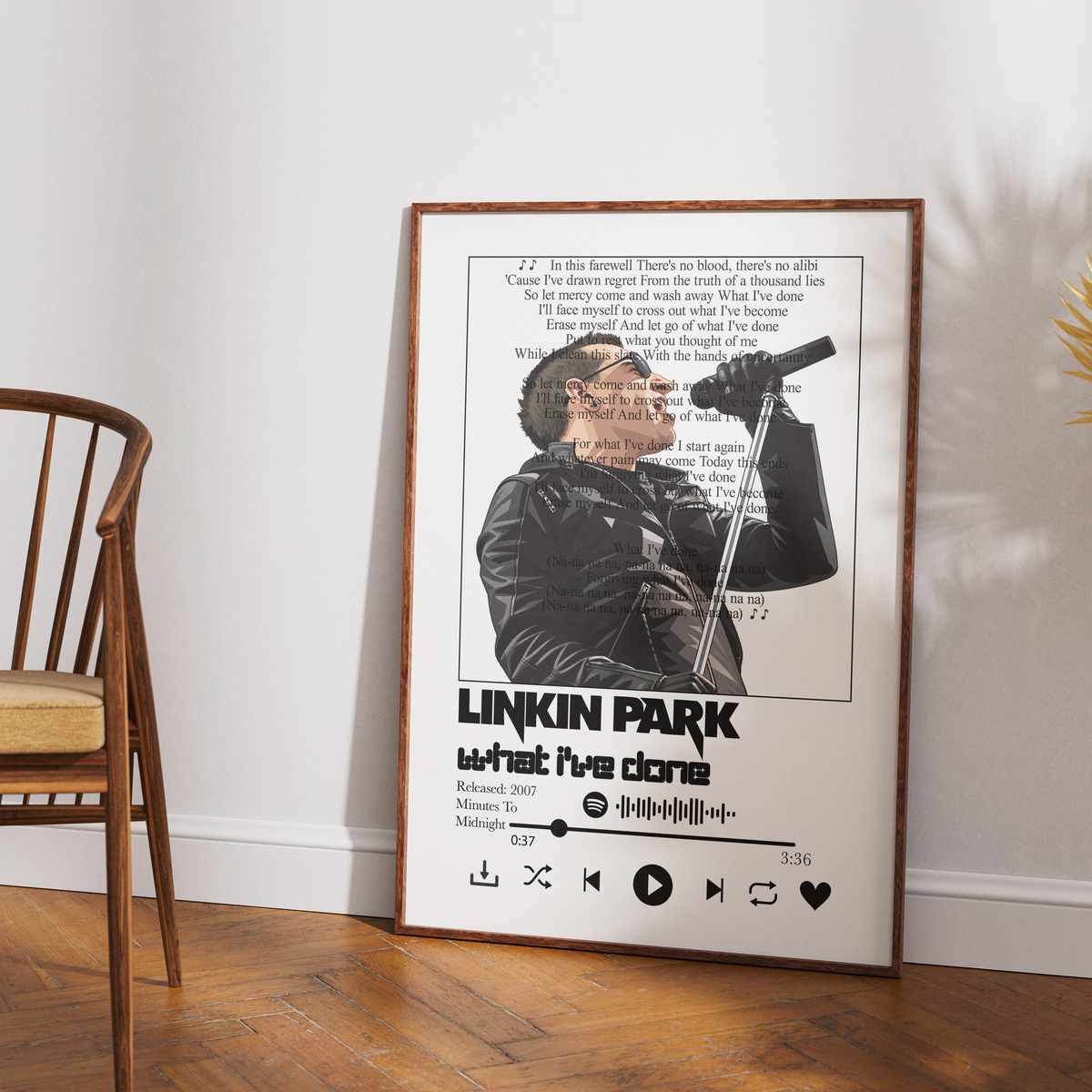 Linkin Park What I've Done song lyric print wall art by 98types