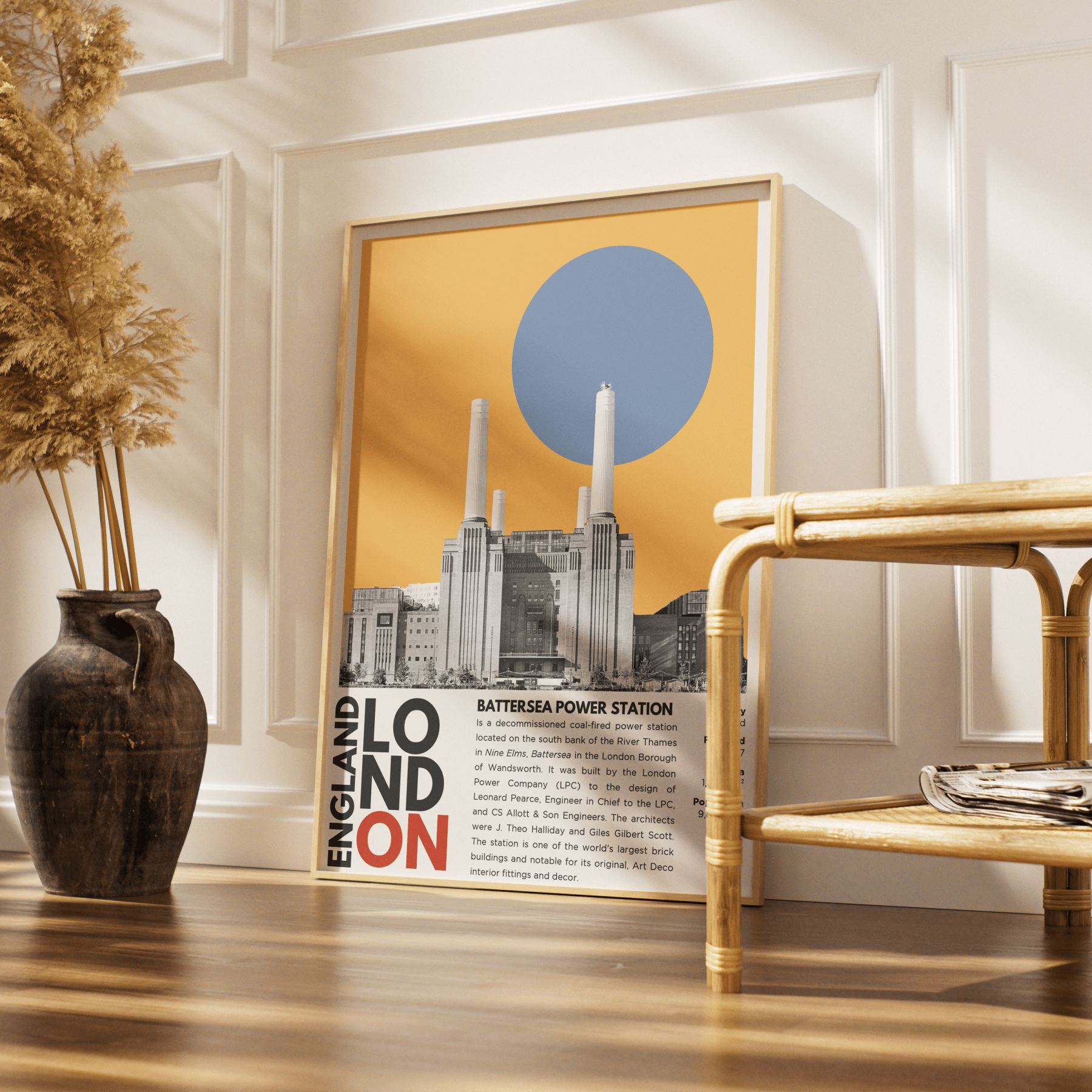 Battersea Power Station Illustration Poster - 98typesLondon Illustrations