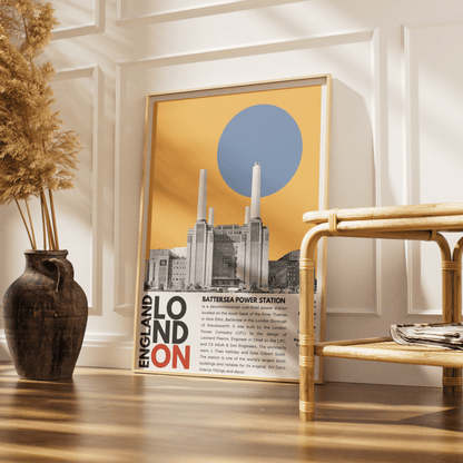 Battersea Power Station Illustration Poster - 98typesLondon Illustrations
