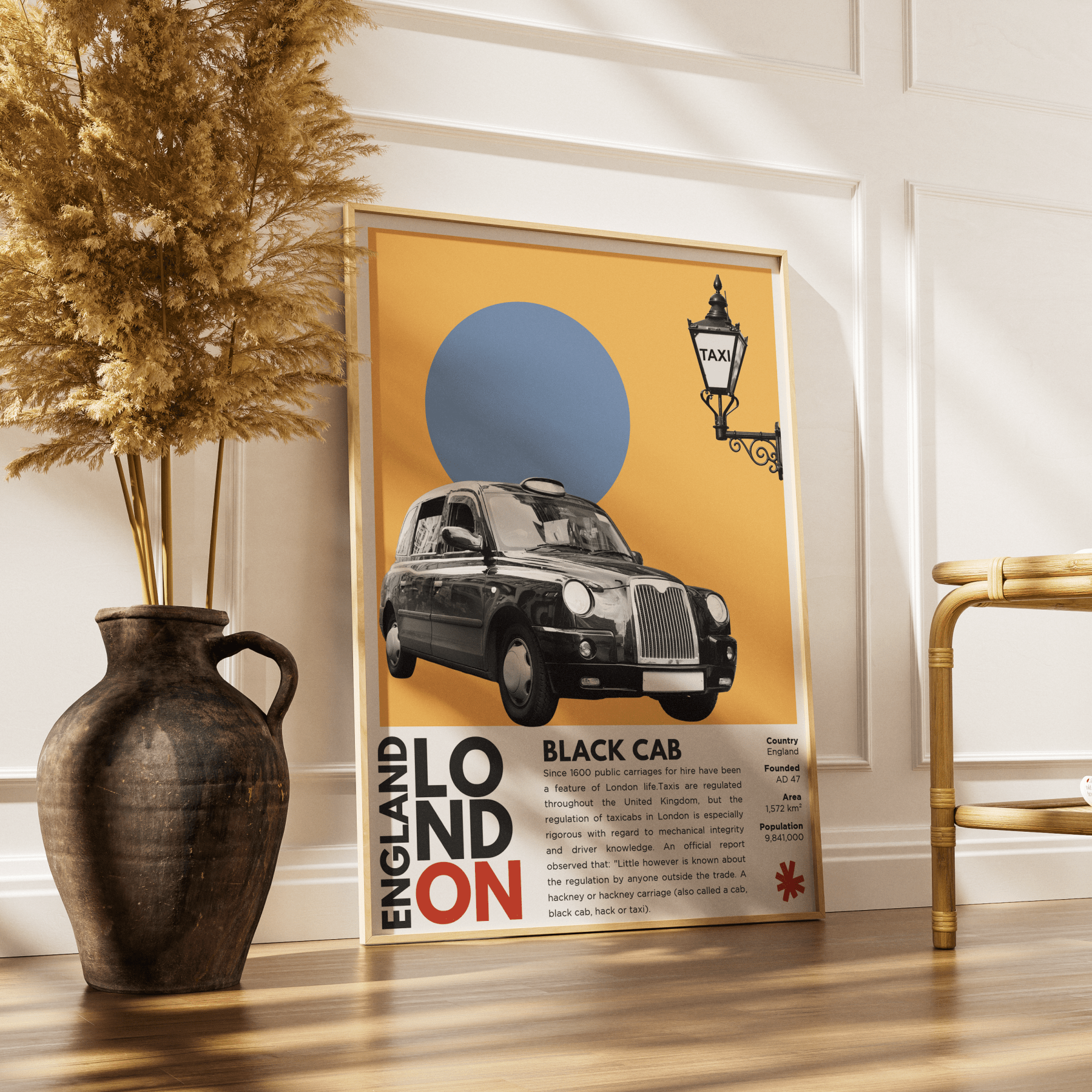 Black Cab Illustration Posters - 98typesLondon Illustrations