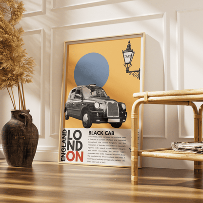 Black Cab Illustration Posters - 98typesLondon Illustrations