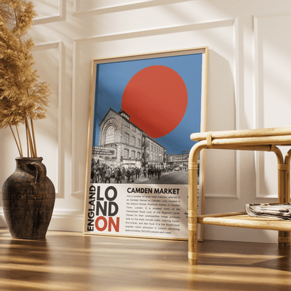 Camden Market Illustration Poster - 98typesLondon Illustrations