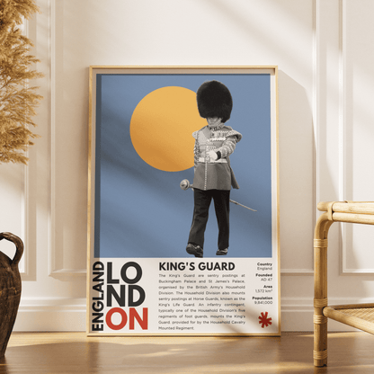 King's Guard Illustration Posters - 98typesLondon Illustrations
